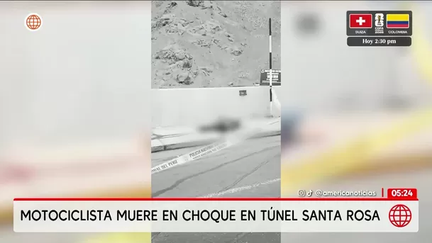 Motociclista muere en accidente de tránsito en el Rímac. Foto: América Noticias Motociclista muere en accidente de tránsito en el Rímac. Foto: América Noticias