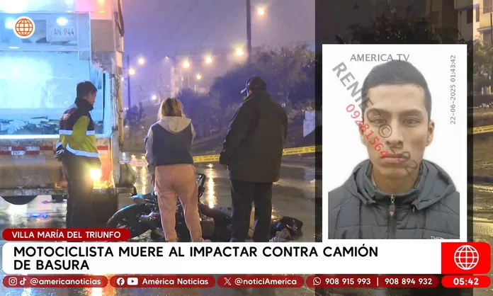 Motociclista murió tras chocar con camión de basura en VMT