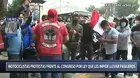 Motociclistas protestaron frente al Congreso por proyecto que les restringe llevar pasajeros