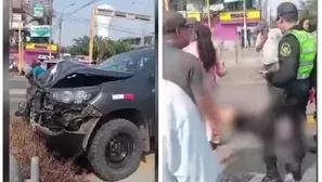 Mototaxista muere tras choque con patrullero en vía del Metropolitano/ América Noticias