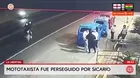 Mototaxista se salva de morir tras persecución en La Libertad