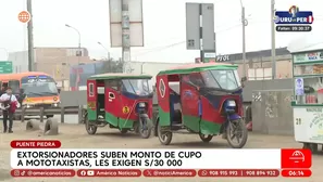 Mototaxistas paralizan en Puente Piedra por amenazas y extorsión. Foto y video: América TV