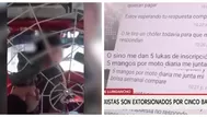 Mototaxistas son extorsionados por cinco bandas en SJL