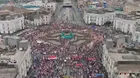 Movilizaciones en Lima: Manifestantes se desplazan por calles del Centro Histórico