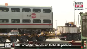 El primer lote de trenes donados por Estados Unidos ya llegó a Lima, pero no hay fecha para su uso. La falta de infraestructura ferroviaria y las disputas entre el MTC y la Municipalidad de Lima impiden su operación inmediata. Video: Cuarto Poder