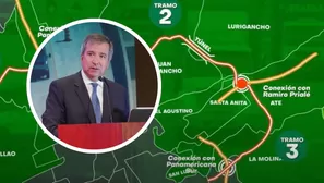 Raúl Pérez Reyes, ministro de Transportes se pronunció sobre el proyecto del Anillo Vial Periférico - Foto y video: Canal N