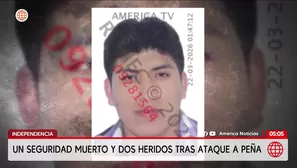 Muere agente de seguridad tras ataque en Independencia. Foto y video: América Noticias