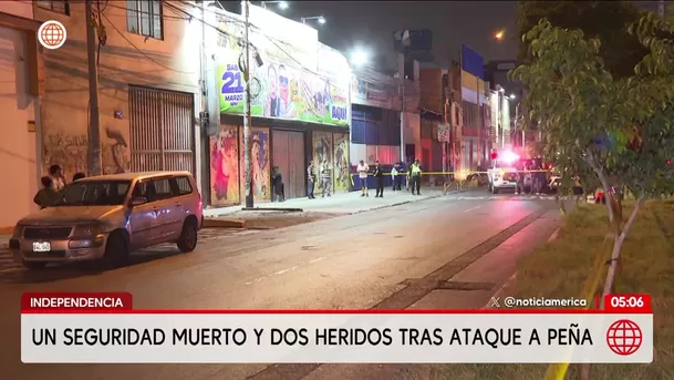 Muere agente de seguridad tras ataque en Independencia. Foto: América Noticias