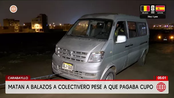 Colectivero muere tras ataque armado en Carabayllo. Foto: América Noticias Colectivero muere tras ataque armado en Carabayllo. Foto: América Noticias