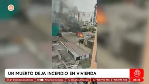 Un muerto deja incendio en vivienda en el Cercado de Lima. Foto y video: América Noticias