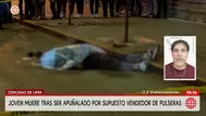 Muere joven tras ser apuñalado en Cercado de Lima