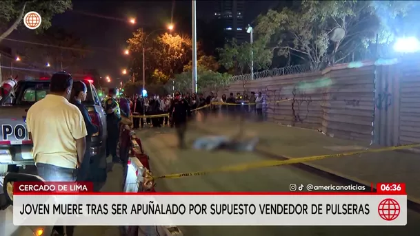 Muere joven tras ser apuñalado en Cercado de Lima. Foto: América Noticias