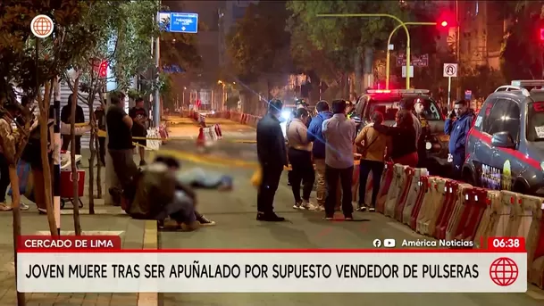Muere joven tras ser apuñalado en Cercado de Lima. Foto: América Noticias