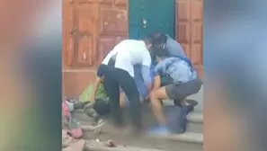 Una mujer murió tras caída de cornisa de iglesia Compañía de Jesús en el centro de Huamanga, Ayacucho. Video: Canal N