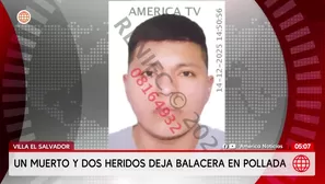 Un muerto y dos heridos deja balacera en pollada en Villa El Salvador. Foto y video: América Noticias