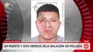 Un muerto y dos heridos deja balacera en pollada en Villa El Salvador. Foto y video: América Noticias