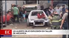 Un muerto dejó una explosión en taller de mecánica