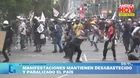 Un muerto dejó manifestaciones en el Centro de Lima