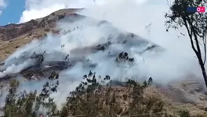 Un muerto tras incendio forestal en Pasco. Foto y video: Canal N