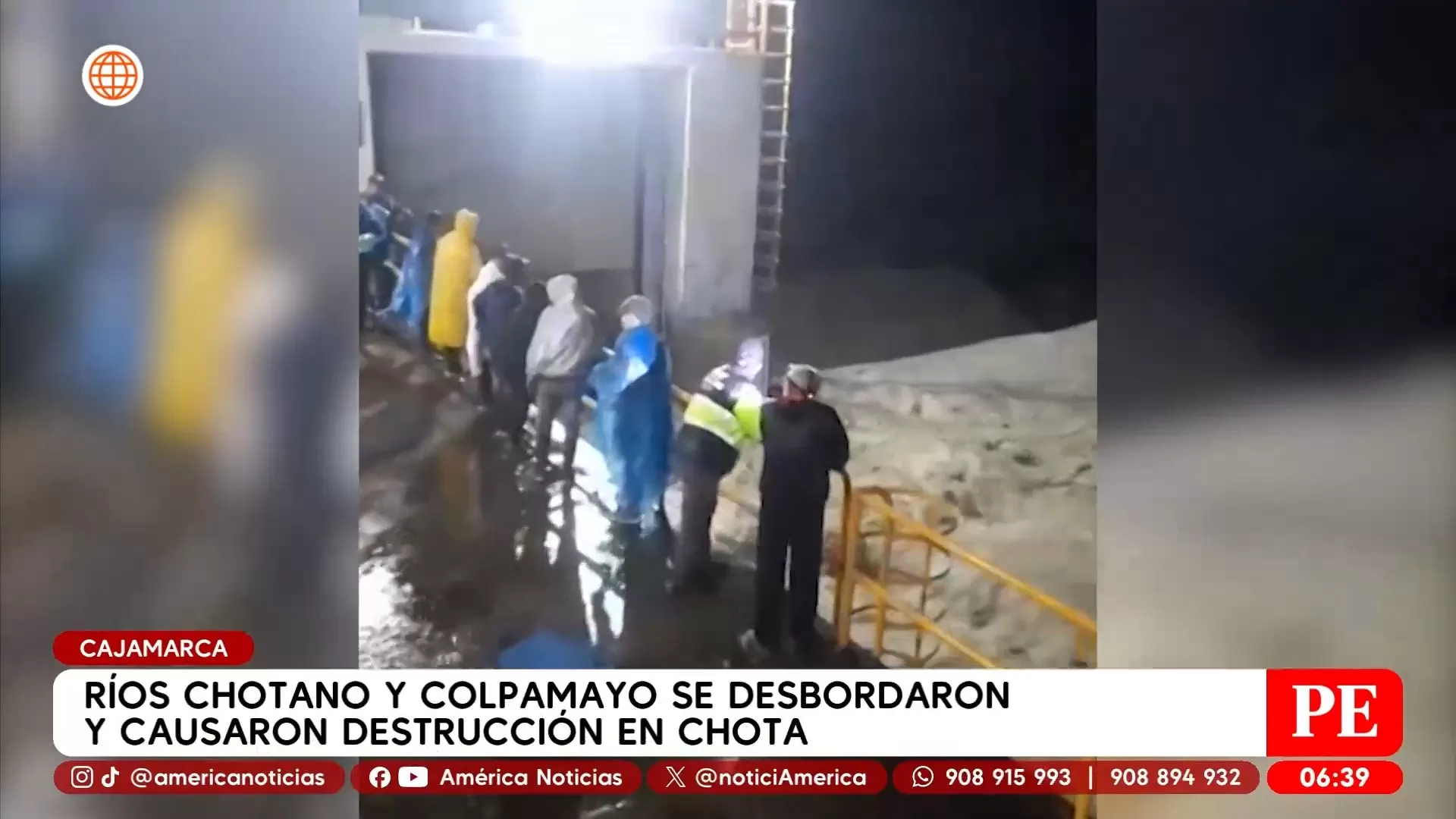 Un muerto y dos desaparecidos tras desborde de río Chotano en Cajamarca. Foto: América Noticias Un muerto y dos desaparecidos tras desborde de río Chotano en Cajamarca. Foto: América Noticias