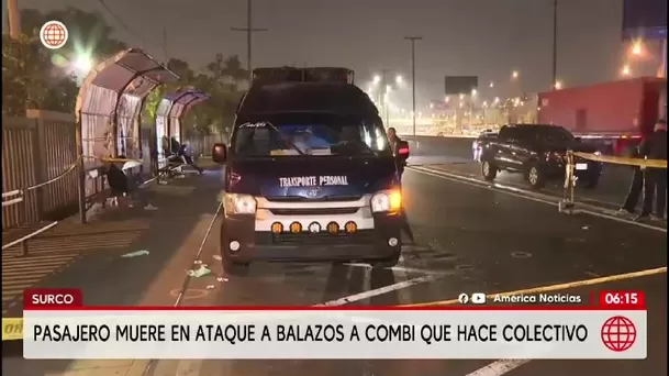 Dos heridos y un muerto tras ataque a colectivo en Surco/América Noticias