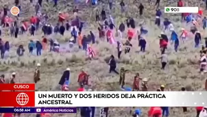 Un muerto y dos heridos deja práctica ancestral en Cusco. Foto y video: América Noticias