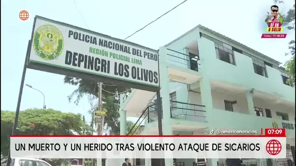 Ataque de sicarios deja un muerto y un herido en SMP/ América TV Ataque de sicarios deja un muerto y un herido en SMP/ América TV