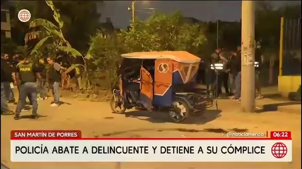 Un muerto y un herido tras balacera en San Martín de Porres durante operativo/ América TV