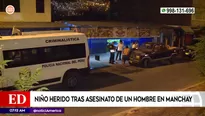 Hombre fue asesinado de dos disparos en la cabeza uno de los proyectiles impactó en un menor de edad / Fuente: América Noticias