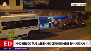 Hombre fue asesinado de dos disparos en la cabeza uno de los proyectiles impactó en un menor de edad / Fuente: América Noticias