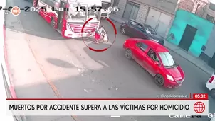 Muertos por accidente supera a las víctimas por homicidio. Foto y video: Unidad de investigación