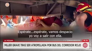 Mujer de 70 años es atropellada por bus del Corredor Rojo/ América Noticias