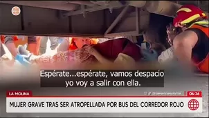 Mujer de 70 años es atropellada por bus del Corredor Rojo/ América Noticias