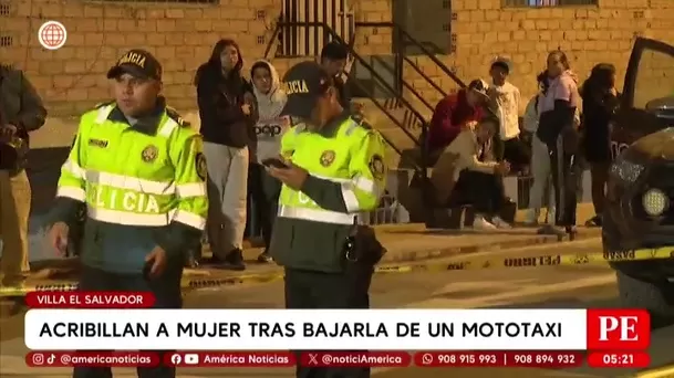 Mujer es acribillada tras ser bajada de mototaxi en Villa El Salvador. Foto: América Noticias Mujer es acribillada tras ser bajada de mototaxi en Villa El Salvador. Foto: América Noticias