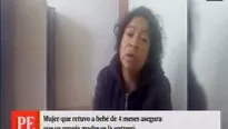 Mujer detenida tras secuestrar a bebé. América Noticias