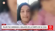 Mujer asesinada de 10 balazos frente a su casa en Piura