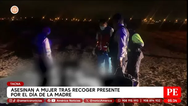 Asesinan a mujer tras recoger presente por el Día de la madre en Tacna. Foto: América Noticias