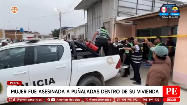 Mujer fue asesinada a puñaladas dentro de su vivienda en Piura. Foto: América Noticias