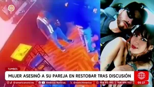 Mujer asesinó a su pareja en restobar tras discusión en Tumbes. Foto y video: América Noticias