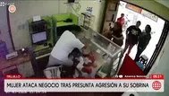 Mujer ataca negocio tras agresión a sobrina en Trujillo