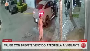 Mujer con brevete vencido atropella a vigilante en Trujillo. Foto y video: América Noticias