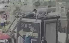 Mujer cae desde el cuarto piso y termina en techo de kiosko - Noticias de miraflores
