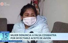 Mujer denuncia a falsa cosmiatra por inyectarle aceite de avión - Noticias de estafas