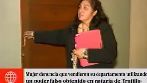 Mujer exige que le devuelvan su departamento.