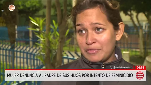 Mujer denuncia a su esposo por intento de feminicidio. Foto: América Noticias Mujer denuncia a su esposo por intento de feminicidio. Foto: América Noticias