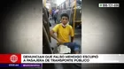 Mujer denunció que falso mendigo le escupió al interior de bus de transporte público