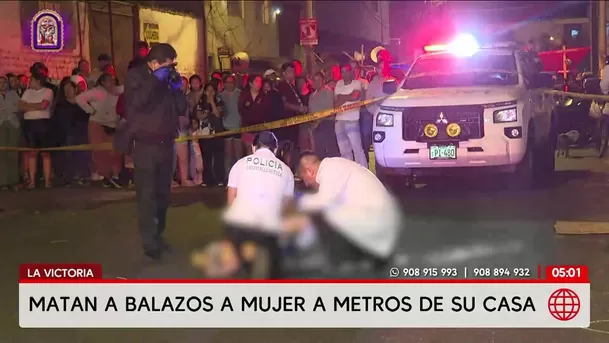 Mujer extranjera es asesinada a balazos en La Victoria. Foto: América Noticias