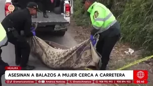 Mujer fue asesinada a balazos cerca de la carretera en Huaura. Foto y video: América Noticias