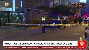 Una mujer fue asesinada a quemarropa en Pueblo Libre. Foto y video: América TV