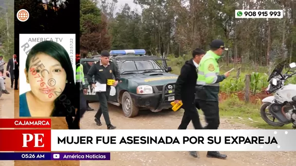 Mujer fue asesinada por su expareja en Cajamarca. Foto: América Noticias